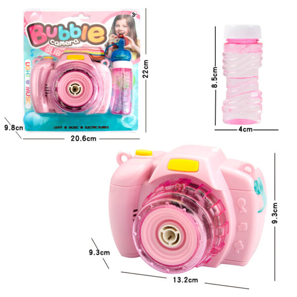<div class="avatar-gutter ng-tns-c1921205209-161 ng-star-inserted"> <div class="resize-observable">This adorable camera-shaped bubble machine blows hundreds of shimmering bubbles with a press of a button. Easy to use, safe, and features fun lights & music. Available in vibrant colors! Perfect for parties, picnics, or backyard fun!</div> </div>