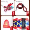 <ul> <li><strong>Colorful & Lightweight:</strong> Featuring vibrant beige and red colors, made from high-quality cloth for easy handling.</li> <li><strong>Educational & Fun:</strong> Perfect for teaching children about Chinese cultural traditions through play and dance.</li> <li><strong>Convenient & Portable:</strong> Includes a dragon head, rope, and backpack for easy transport and storage.</li> </ul>