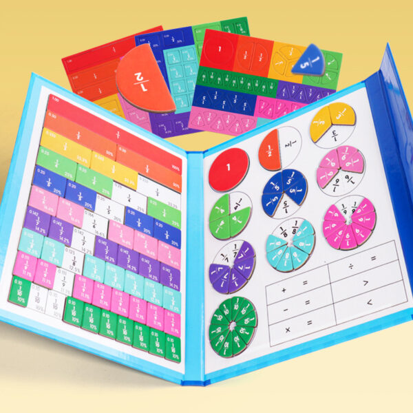 <ul> <li><strong>Interactive Learning:</strong> Engages students with hands-on fraction manipulation using magnetic wooden plates for clear, visual understanding.</li> <li><strong>Durable Design:</strong> Made from high-quality wood with a secure magnetic feature, built to last and withstand frequent use.</li> <li><strong>Ideal for Ages 7-14:</strong> Perfect for classroom or home use, fostering essential math skills and encouraging independent practice.</li> </ul>