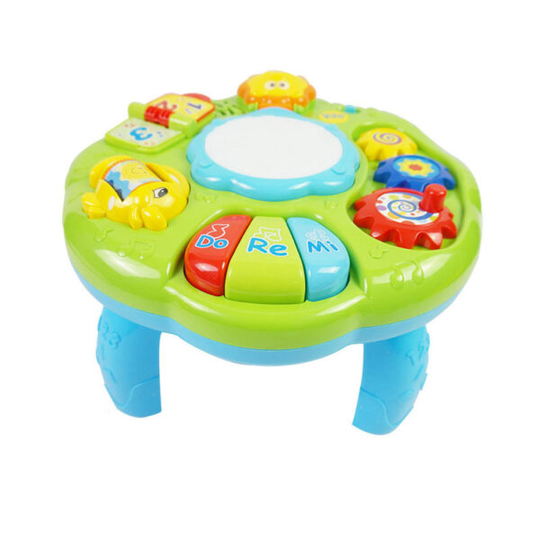 <strong>Baby Developmental Toy Mini Electronic Keyboard</strong> <ul> <li><strong>Engaging Sounds & Lights</strong>: Features animal sounds and vibrant lighting to stimulate sensory development.</li> <li><strong>Supports Early Learning</strong>: Promotes visual, auditory, and motor skills in infants (0-2 years).</li> <li><strong>Safe & Durable</strong>: Made from high-quality plastic, designed for safe, long-lasting play.</li> </ul>