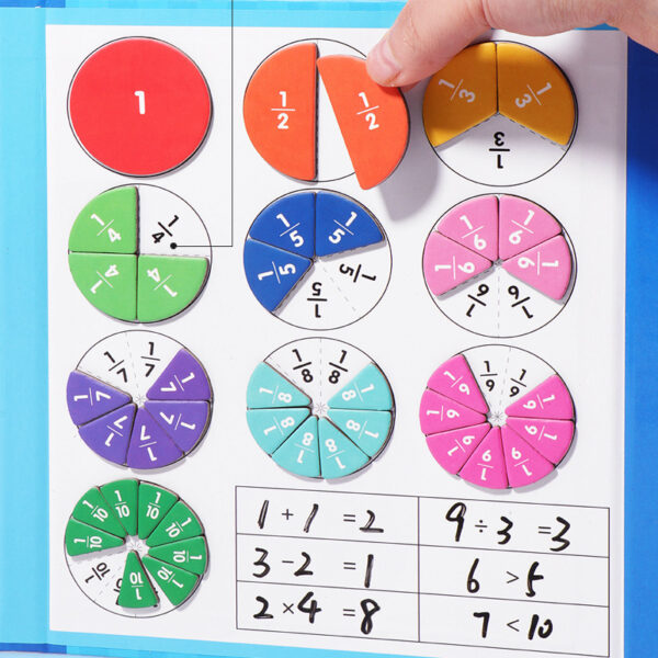 <ul> <li><strong>Interactive Learning:</strong> Engages students with hands-on fraction manipulation using magnetic wooden plates for clear, visual understanding.</li> <li><strong>Durable Design:</strong> Made from high-quality wood with a secure magnetic feature, built to last and withstand frequent use.</li> <li><strong>Ideal for Ages 7-14:</strong> Perfect for classroom or home use, fostering essential math skills and encouraging independent practice.</li> </ul>