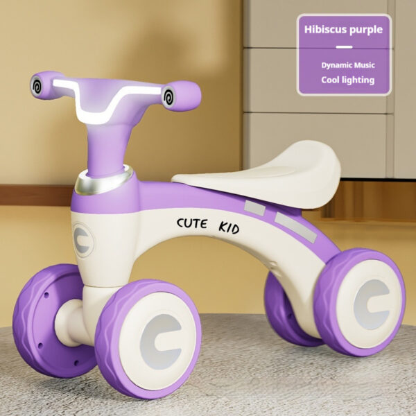 <ul> <li><strong>Enhanced Stability</strong>: Four-wheel design provides unmatched balance and safety for toddlers.</li> <li><strong>Interactive Fun</strong>: Features engaging music and colorful lights to captivate young riders.</li> <li><strong>Durable Comfort</strong>: Made from high-quality plastic with a padded seat for a comfortable, long-lasting ride.</li> </ul>