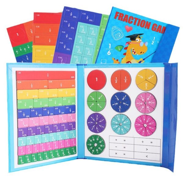 <ul> <li><strong>Interactive Learning:</strong> Engages students with hands-on fraction manipulation using magnetic wooden plates for clear, visual understanding.</li> <li><strong>Durable Design:</strong> Made from high-quality wood with a secure magnetic feature, built to last and withstand frequent use.</li> <li><strong>Ideal for Ages 7-14:</strong> Perfect for classroom or home use, fostering essential math skills and encouraging independent practice.</li> </ul>
